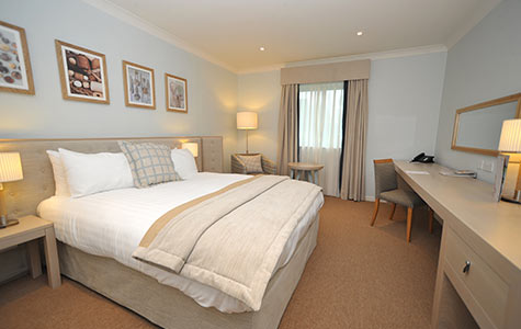 Interior photo of hotel room, taken for a hospitality client